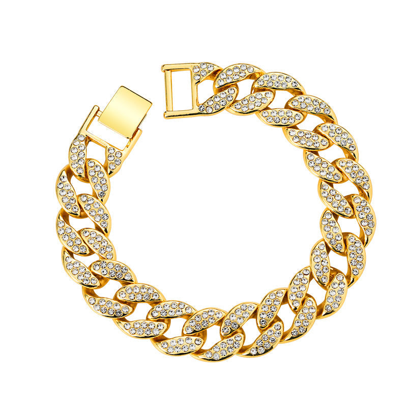 Crystal Pavé Cuban Link Bracelet
