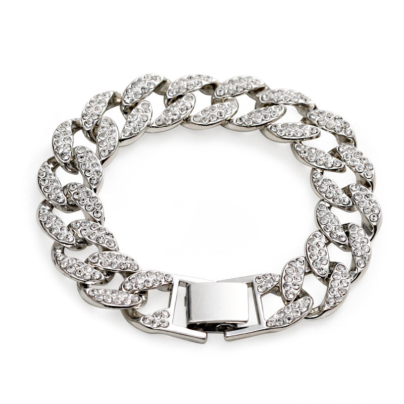 Crystal Pavé Cuban Link Bracelet