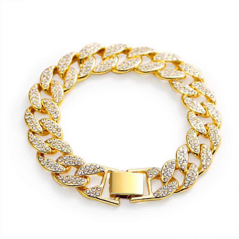 Crystal Pavé Cuban Link Bracelet