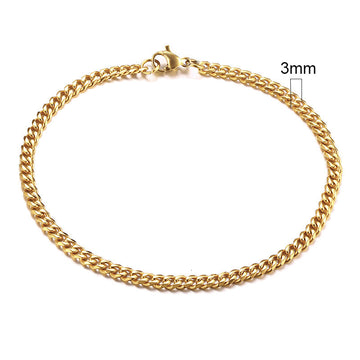 Men's Gold Cuban Chain Bracelet