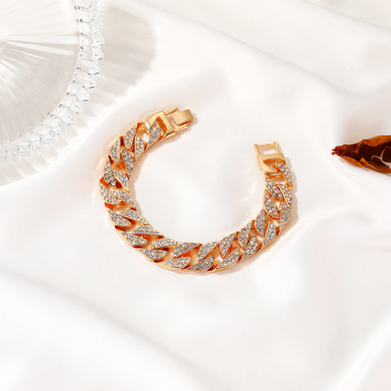 Crystal Pavé Cuban Link Bracelet