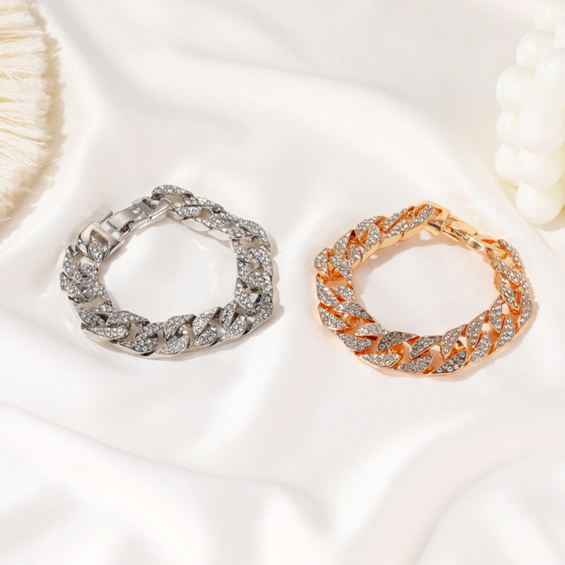 Crystal Pavé Cuban Link Bracelet
