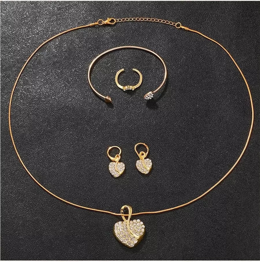 Diamond Pavé Watch & Bracelet Set