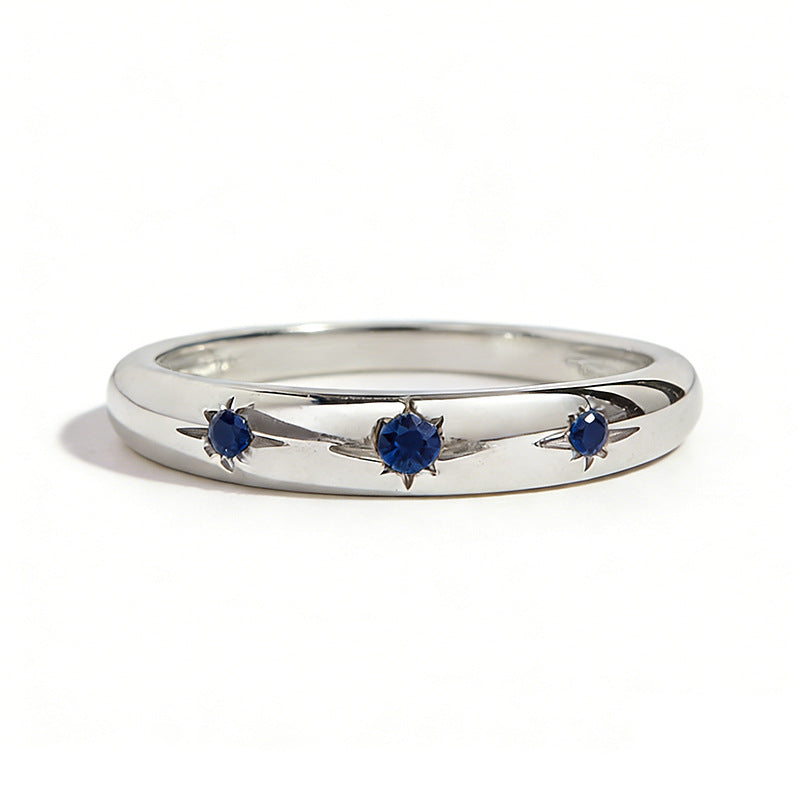 Gold Star Birthstone Ring