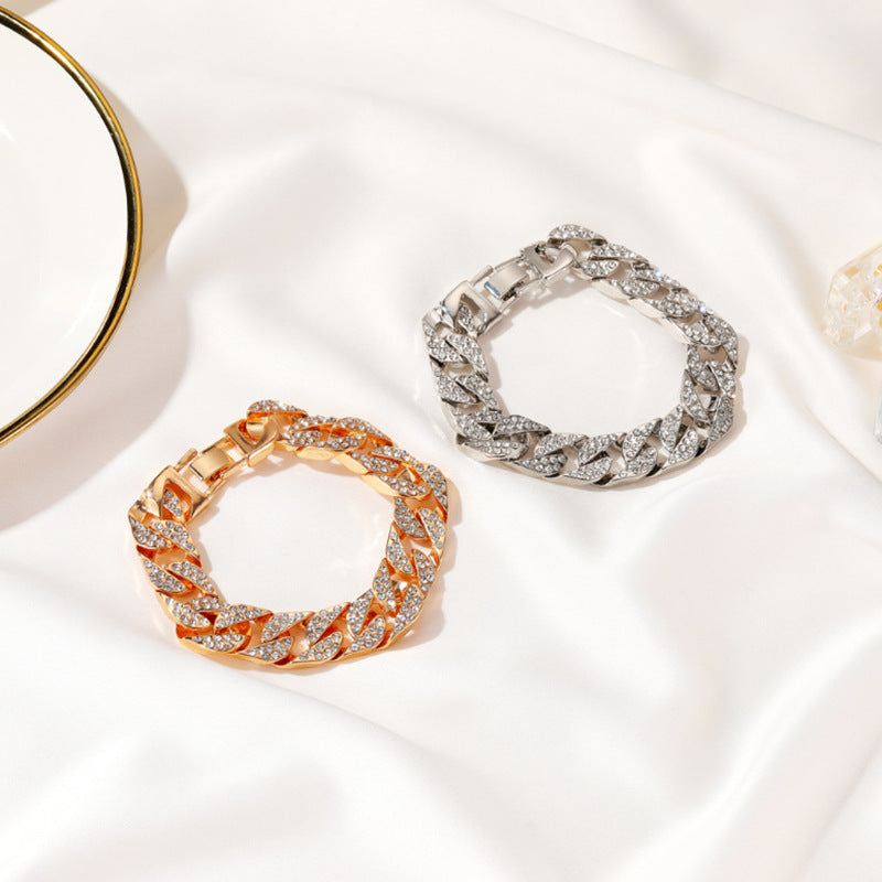 Crystal Pavé Cuban Link Bracelet