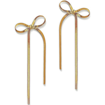 Auryn ribbon bow earrings