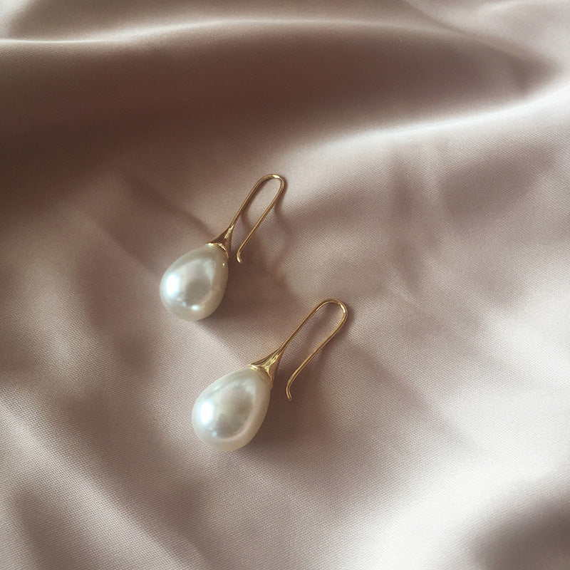 Perle — Pearl-Effect Teardrop Earrings